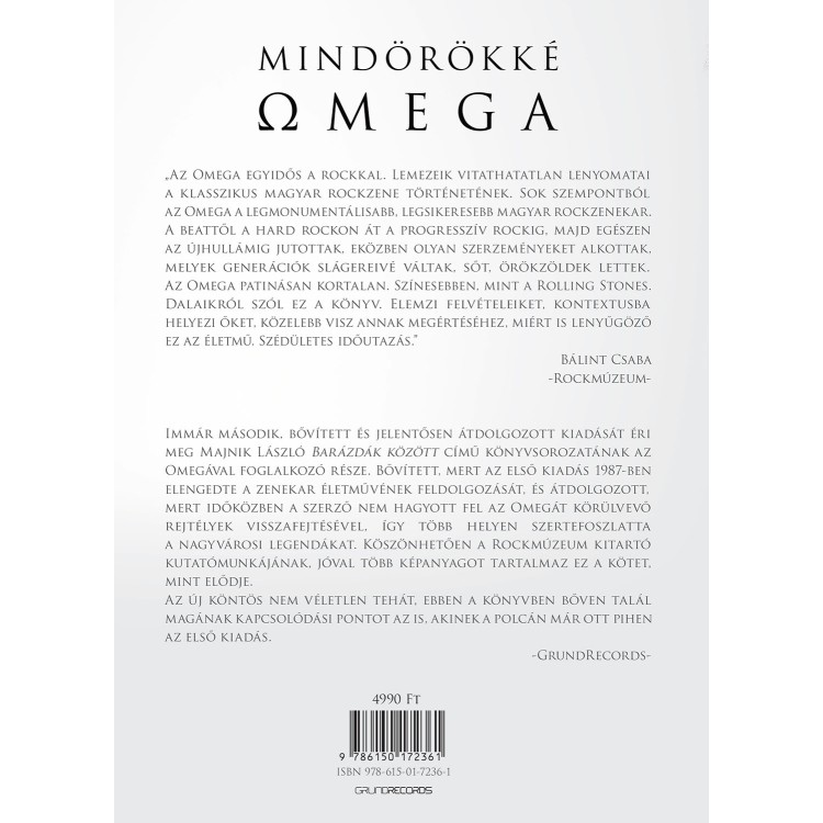 Majnik László - Mindörökké Omega (könyv)