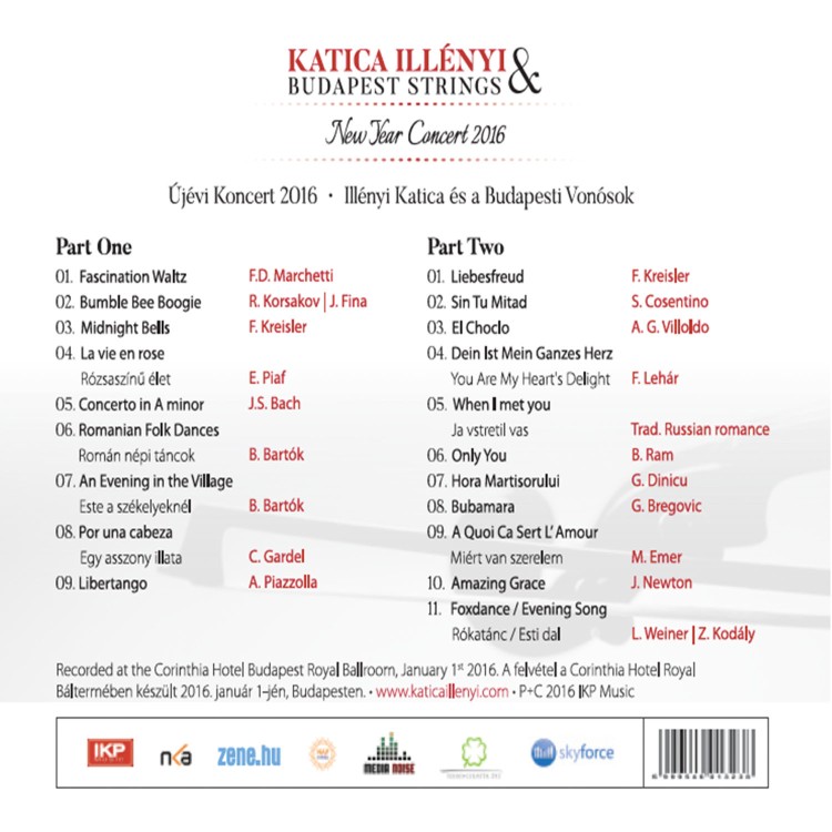 Illényi Katica - Újévi koncert - 2016 (CD)