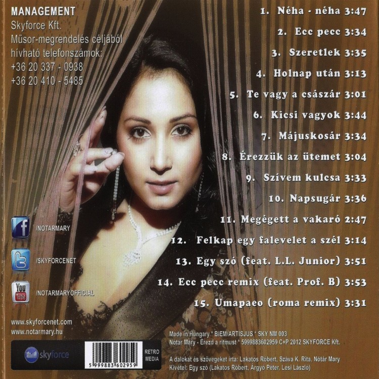 Nótár Mary - Érezd a ritmust (CD)