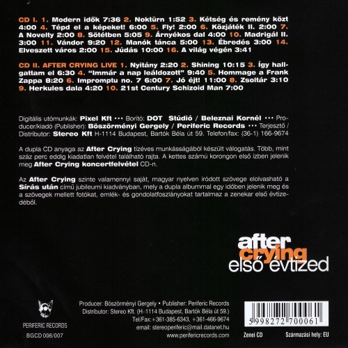 After Crying - Első évtized (2CD)