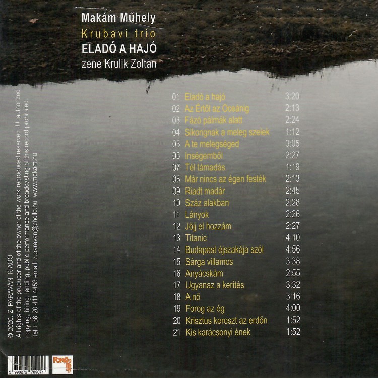 Makám Műhely - Krubavi trió: Eladó a hajó (CD)