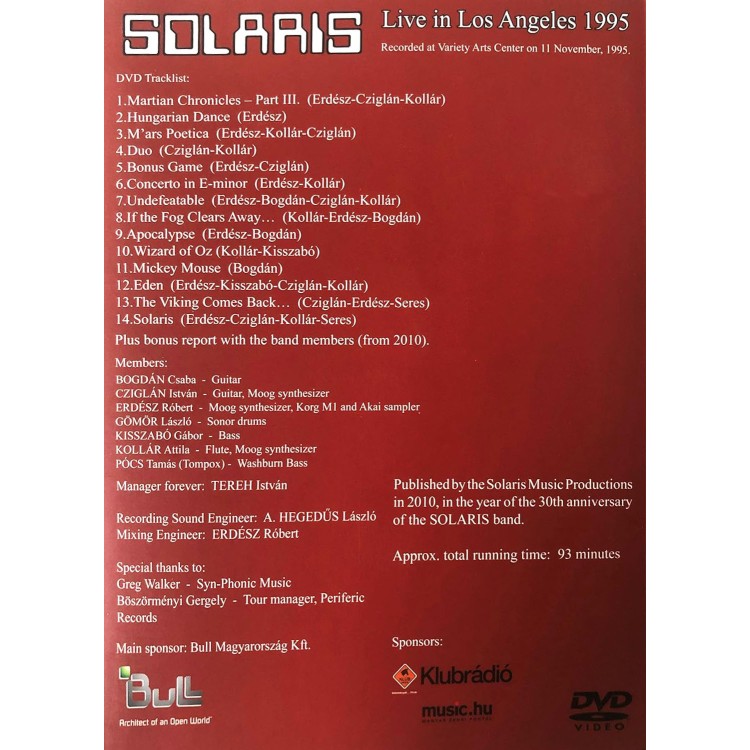 Solaris - Live In Los Angeles (DVD)