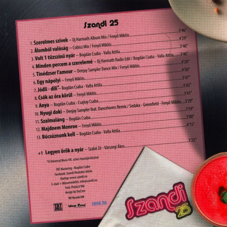 Szandi - 25 (papírtokos CD) Szandi - 25 (papírtokos CD)