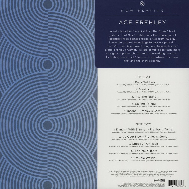 Ace Frehley - Now Playing (Kék - LP)