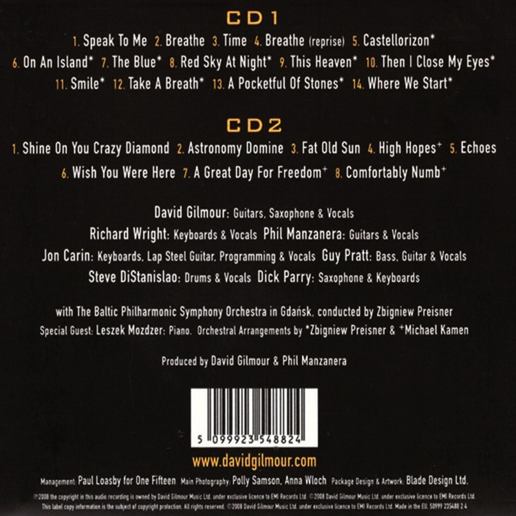 David Gilmour - Live In Gdańsk (2CD)