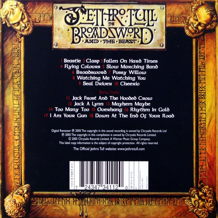 Jethro Tull - The Broadsword And The Beast (CD) Jethro Tull - The Broadsword And The Beast (CD)