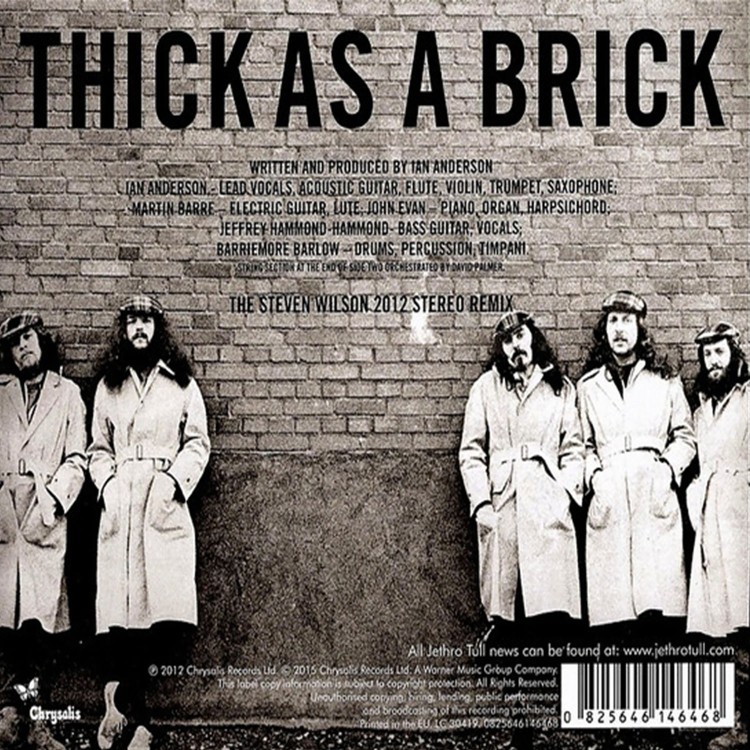Jethro Tull - Thick As A Brick [The 2012 Steven Wilson Stereo Remix] (CD)
