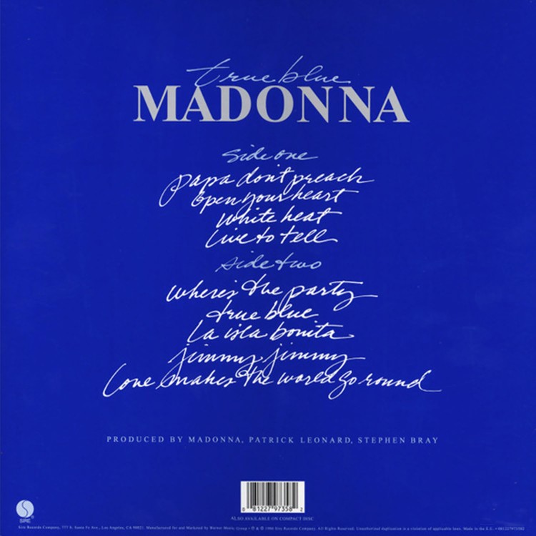 Madonna - True Blue (LP)