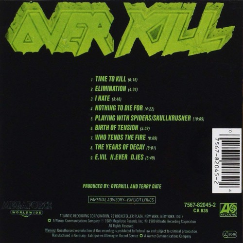 Overkill - The Years Of Decay (CD)