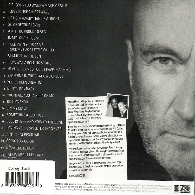 Phil Collins - Going Back (CD)