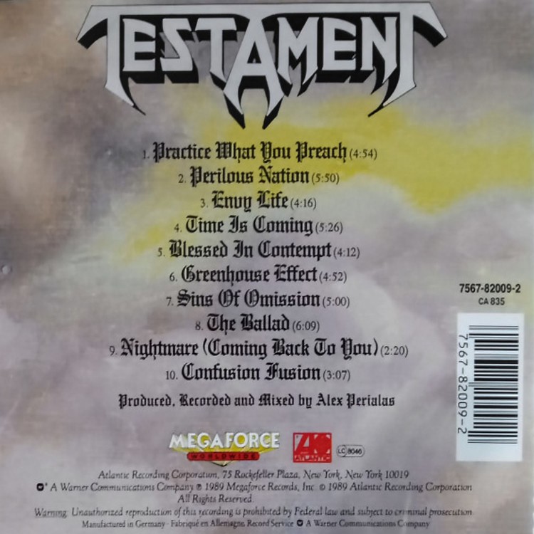 Testament - Practice What You Preach (CD)