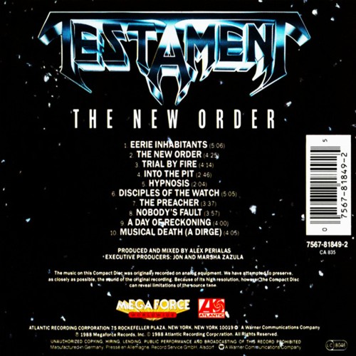 Testament - The New Order (CD)