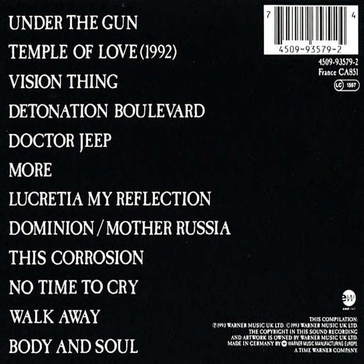 The Sisters Of Mercy - Greatest Hits Volume One [A Slight Case Of Overbombing] (CD)