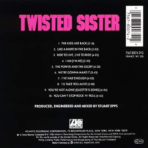 Twisted Sister - You Can't Stop Rock 'N' Roll (CD)