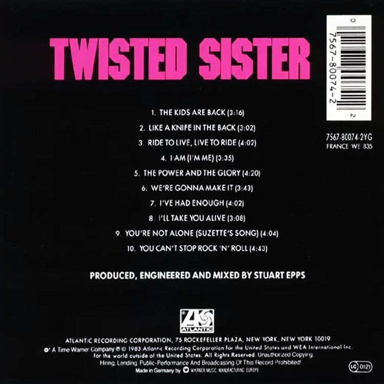 Twisted Sister - You Can't Stop Rock 'N' Roll (CD)