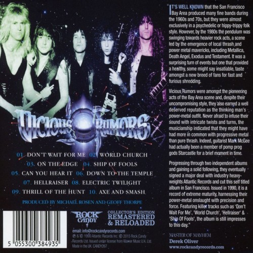 Vicious Rumors - Vicious Rumors (CD)