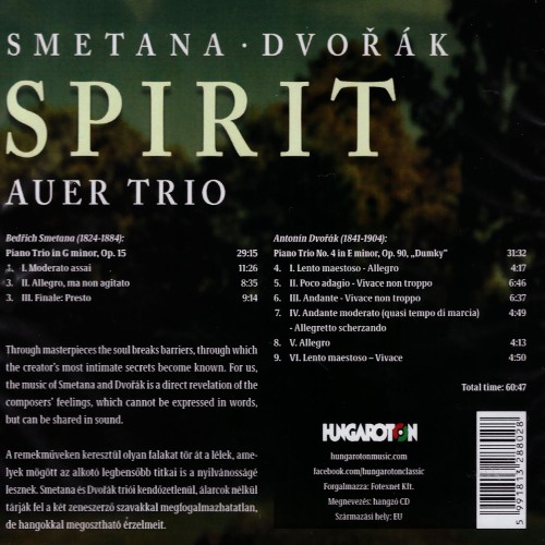 Auer Trio - Spirit [Smetana - Dvorák] (CD)