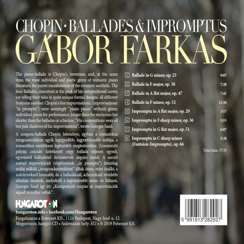 Farkas Gábor - Chopin Ballades & Impromptus (CD)