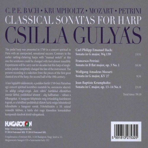  Gulyás Csilla - Classical Sonatas for Harp (CD)