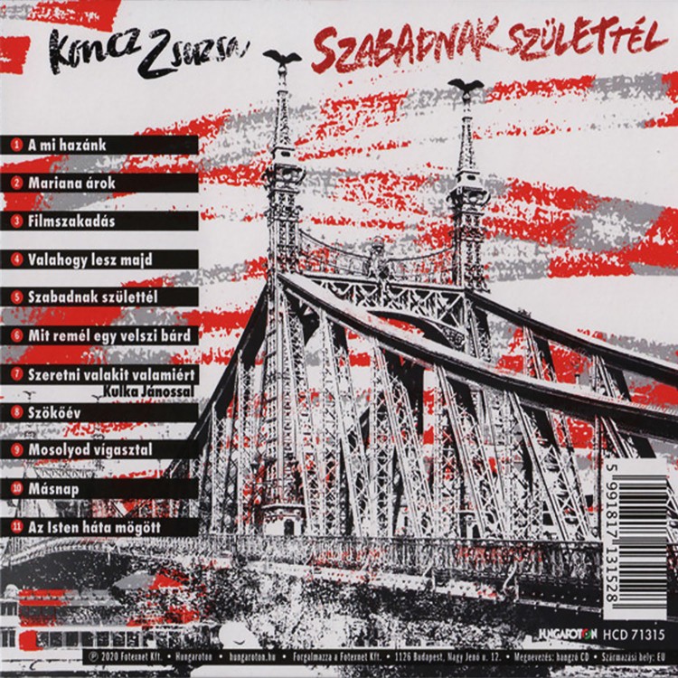 Koncz Zsuzsa - Szabadnak születtél (CD)