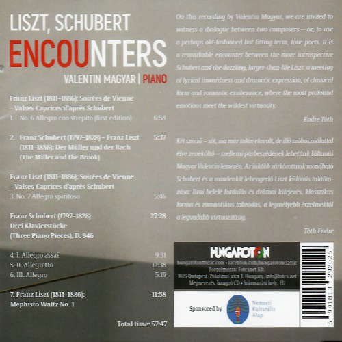 Magyar Valentin – Liszt, Schubert: Encounters (CD)