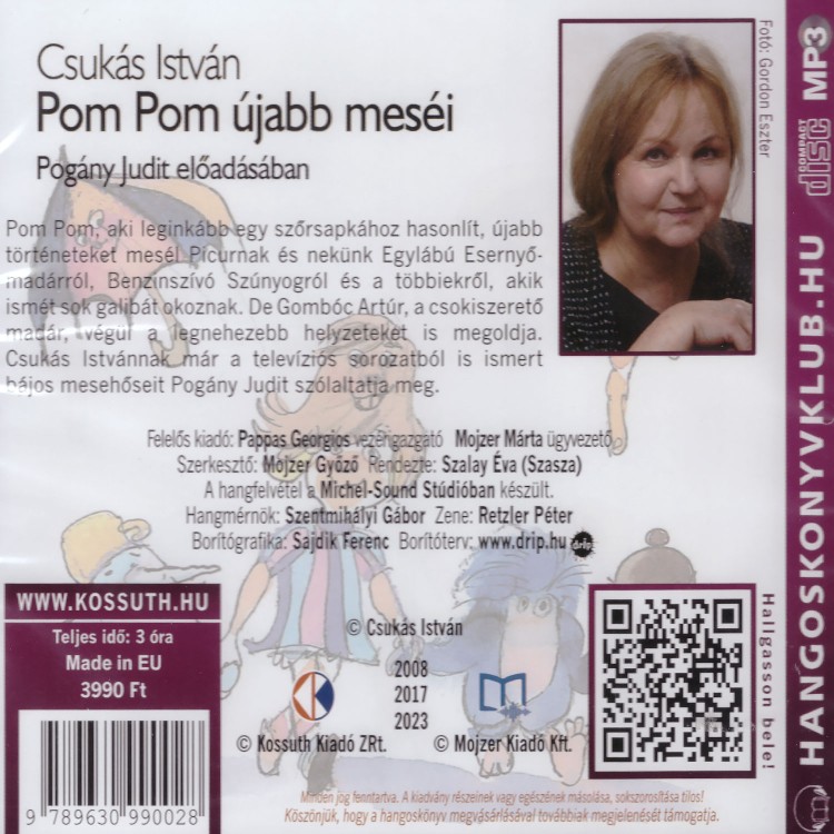 Csukás István - Pom Pom újabb meséi [Pogány Judit előadásában] (Hangoskönyv)