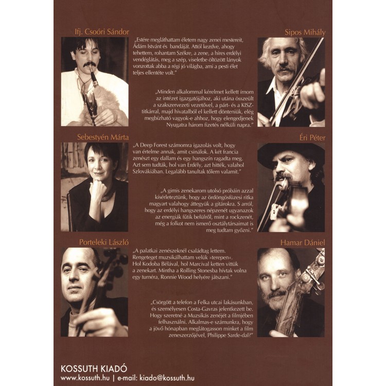 Jávorszky Béla Szilárd - Muzsikás 40 [DVD melléklet 2013 Sziget - koncert] (könyv+DVD)