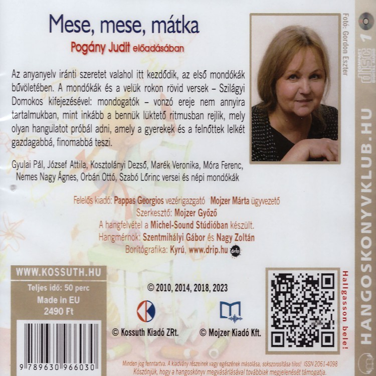 Válogatás - Mese, mese, mátka [Pogány Judit előadásában] (Hangoskönyv)