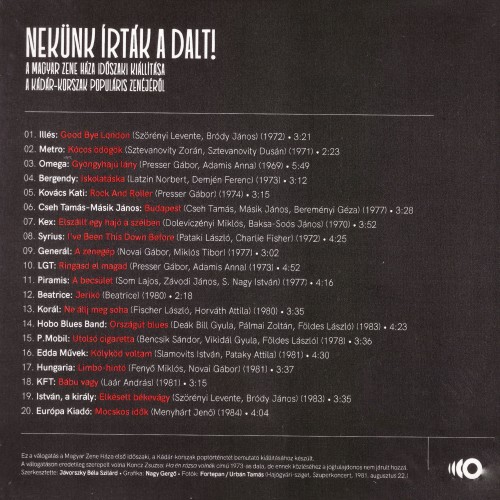 Válogatás - Nekünk írták a dalt! [Válogatás a magyar rock történetéből] (CD)