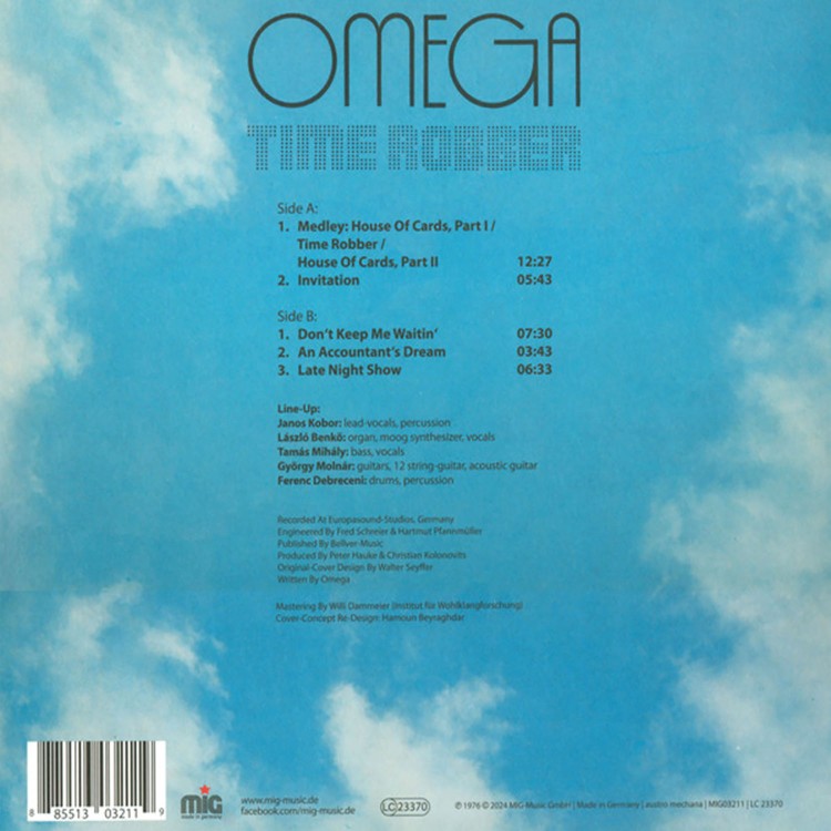 Omega - Time Robber (Több színben - LP)